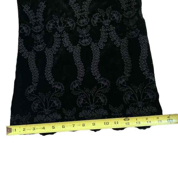 Johnny Was LOVE Uche Cropped Floral Embroidered Wide Leg Velvet Pants LARGE - Picture 5 of 14